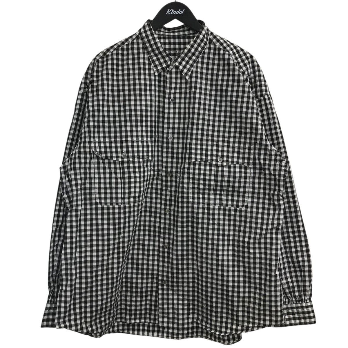Porter Classic ギンガムチェックロールアップシャツ 古着・中古-1枚目のアイテム画像