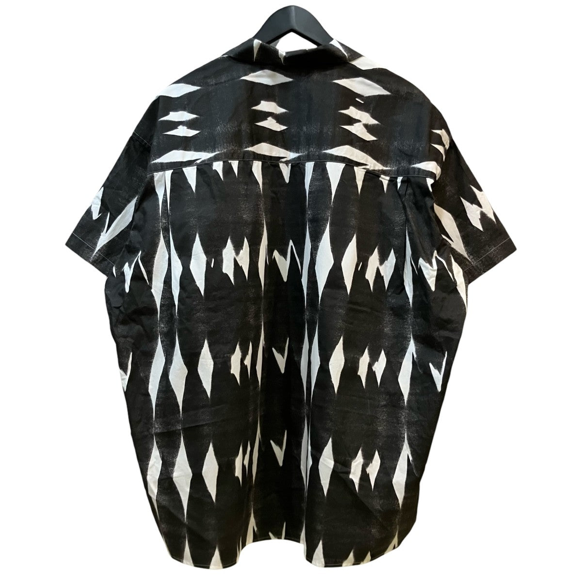 Name． 25SS「ABSTRUCT ARGYLE OPEN COLLAR S S SHIRT」アーガイル半袖オープンカラーシャツNMSH 023 古着・中古-2枚目のアイテム画像
