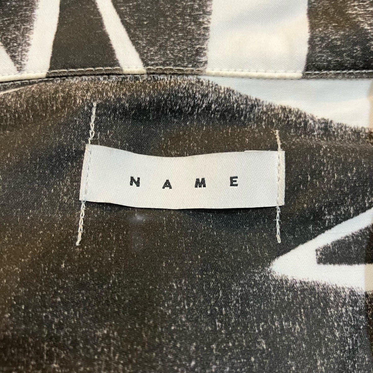 Name． 25SS「ABSTRUCT ARGYLE OPEN COLLAR S S SHIRT」アーガイル半袖オープンカラーシャツNMSH 023 古着・中古-5枚目のアイテム画像