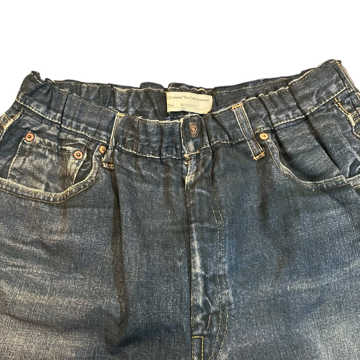 TOLQ ×Yutaka．F 「Trompe L’oeil Printed Shorts 1960s Denim Shorts」トロンプルイユショーツTA5003 古着・中古-3枚目のアイテム画像