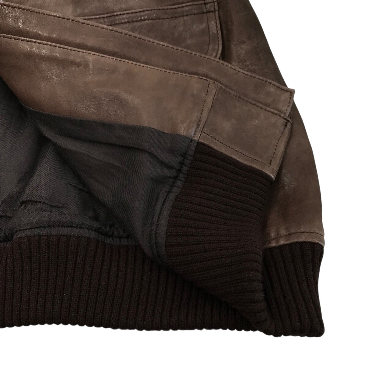 AURALEE(オーラリー) 「HEAVY LAMB LEATHER ZIP BLOUSON」レザー