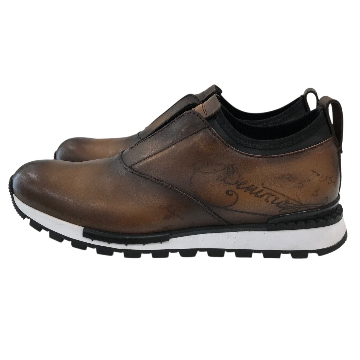 Berluti(ベルルッティ) カリグラフィスリッポンスニーカー ブラウン 