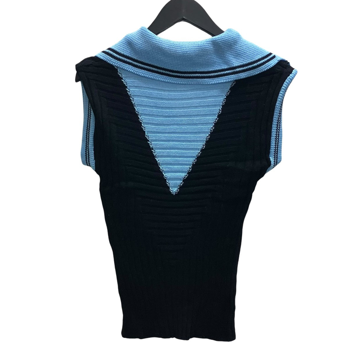 Kiko Kostadinov Quimby Sleeveless Knit Poloノースリーブセーラーカラーニット 古着・中古-3枚目のアイテム画像