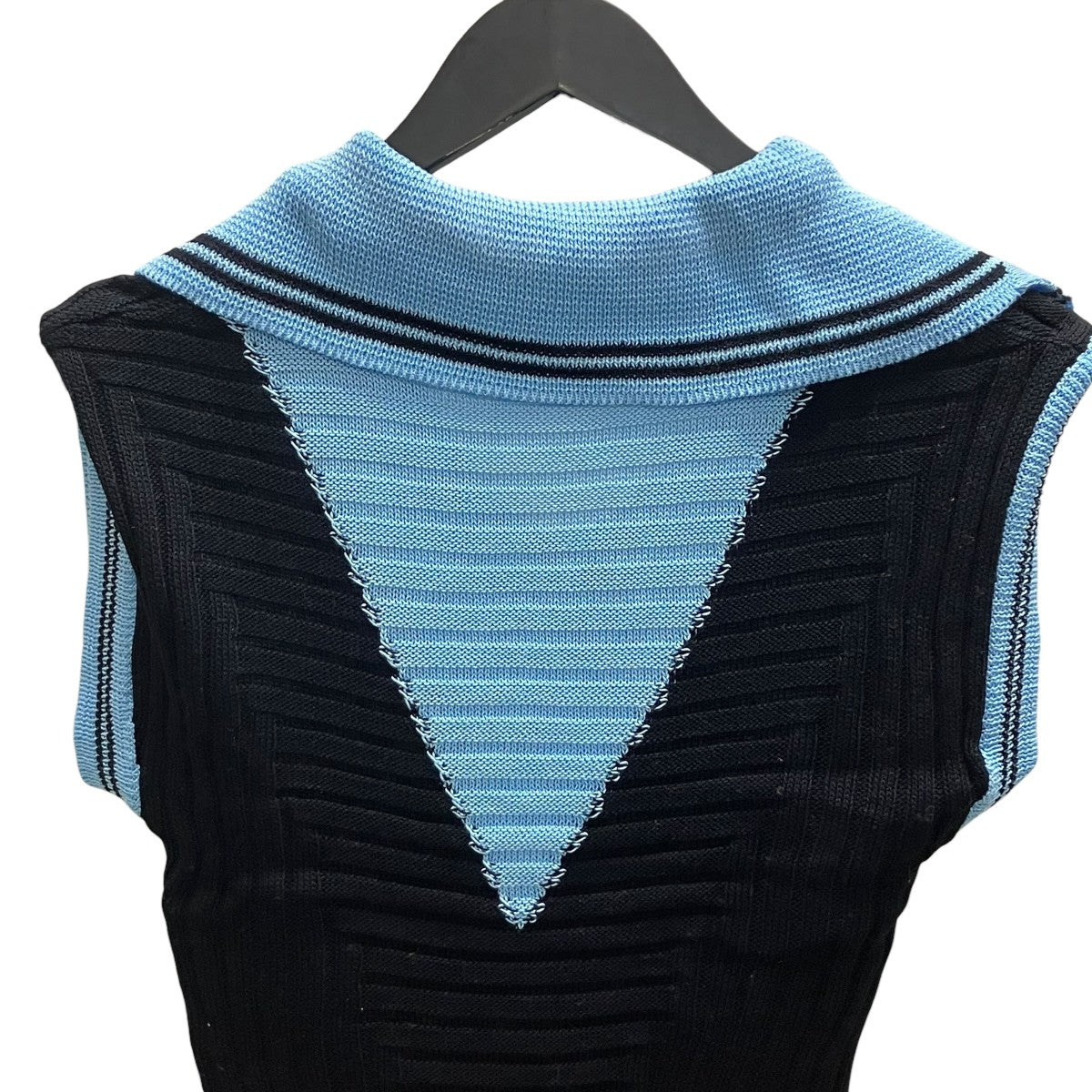 Kiko Kostadinov Quimby Sleeveless Knit Poloノースリーブセーラーカラーニット 古着・中古-4枚目のアイテム画像