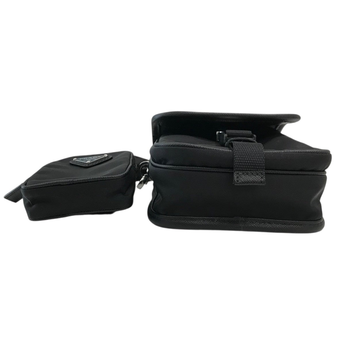 PRADA(プラダ) Re-Nylon xサフィアーノレザー クロスボディ ショルダー