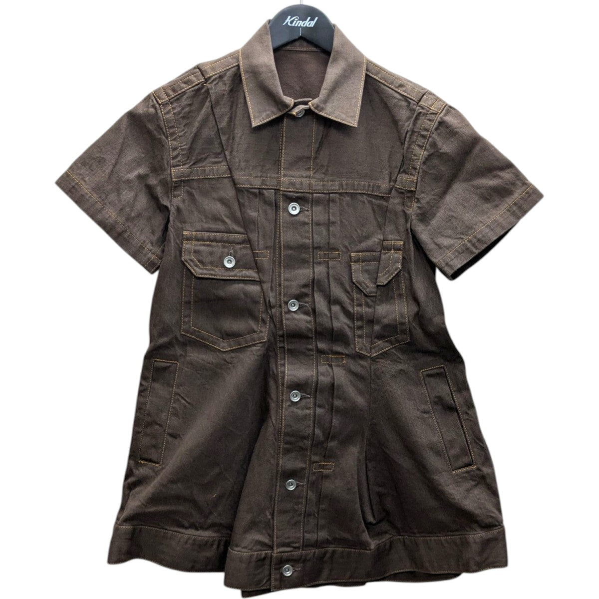 値下げ　sacai ひざ丈ワンピース　新品 sacai(サカイ) 25AWDENIM DRESS デニムワンピース 25-07957 25-07957