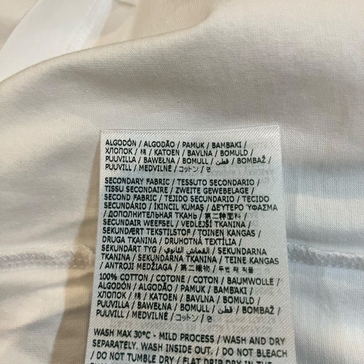 Maison Margiela 24SSナンバーTシャツS50GC0684 古着・中古-7枚目のアイテム画像