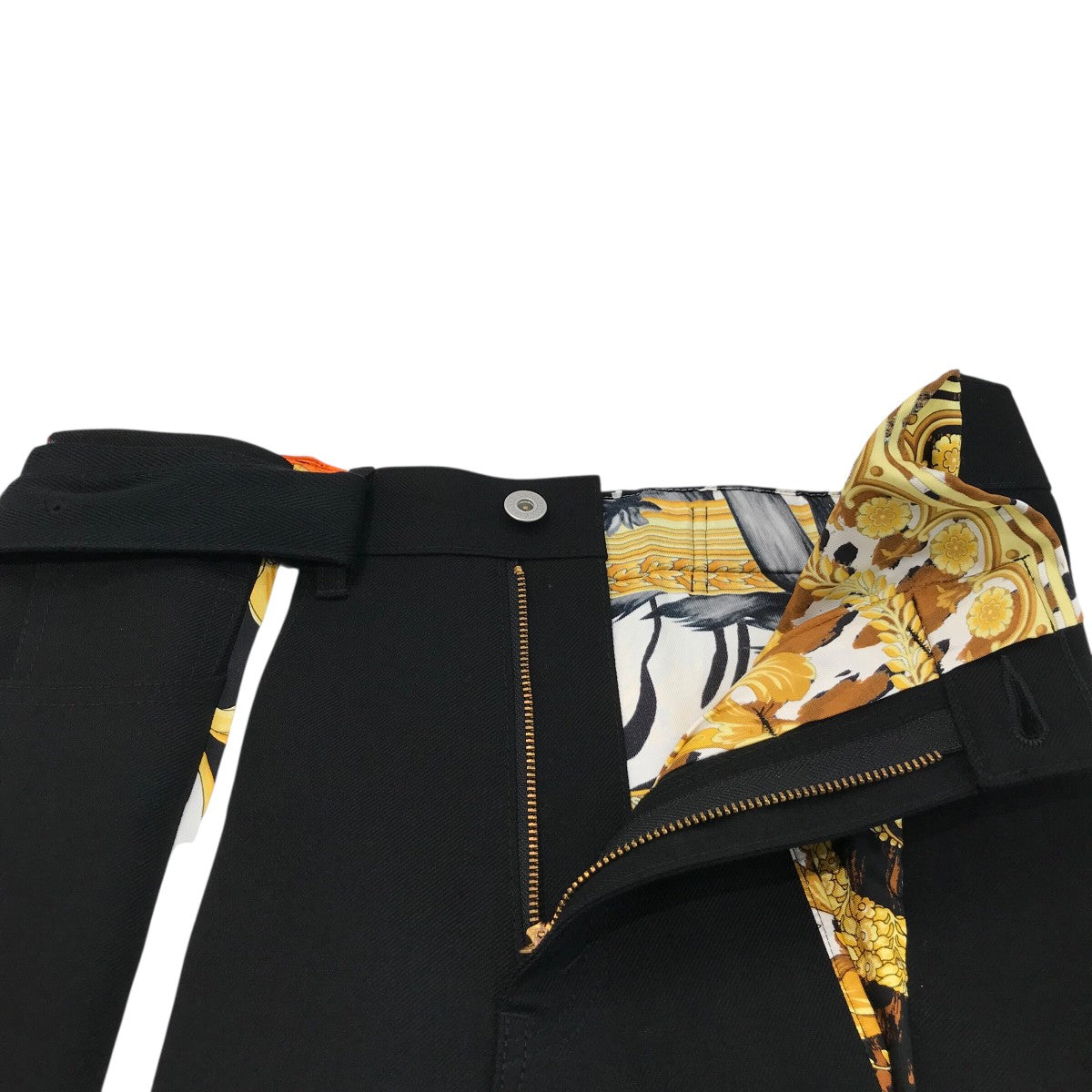 ヴェルサーチジュンヤワタナベ　スカート JUNYA WATANABE CDG×VERSACE スカーフ切替スカートJH S005 JH S005