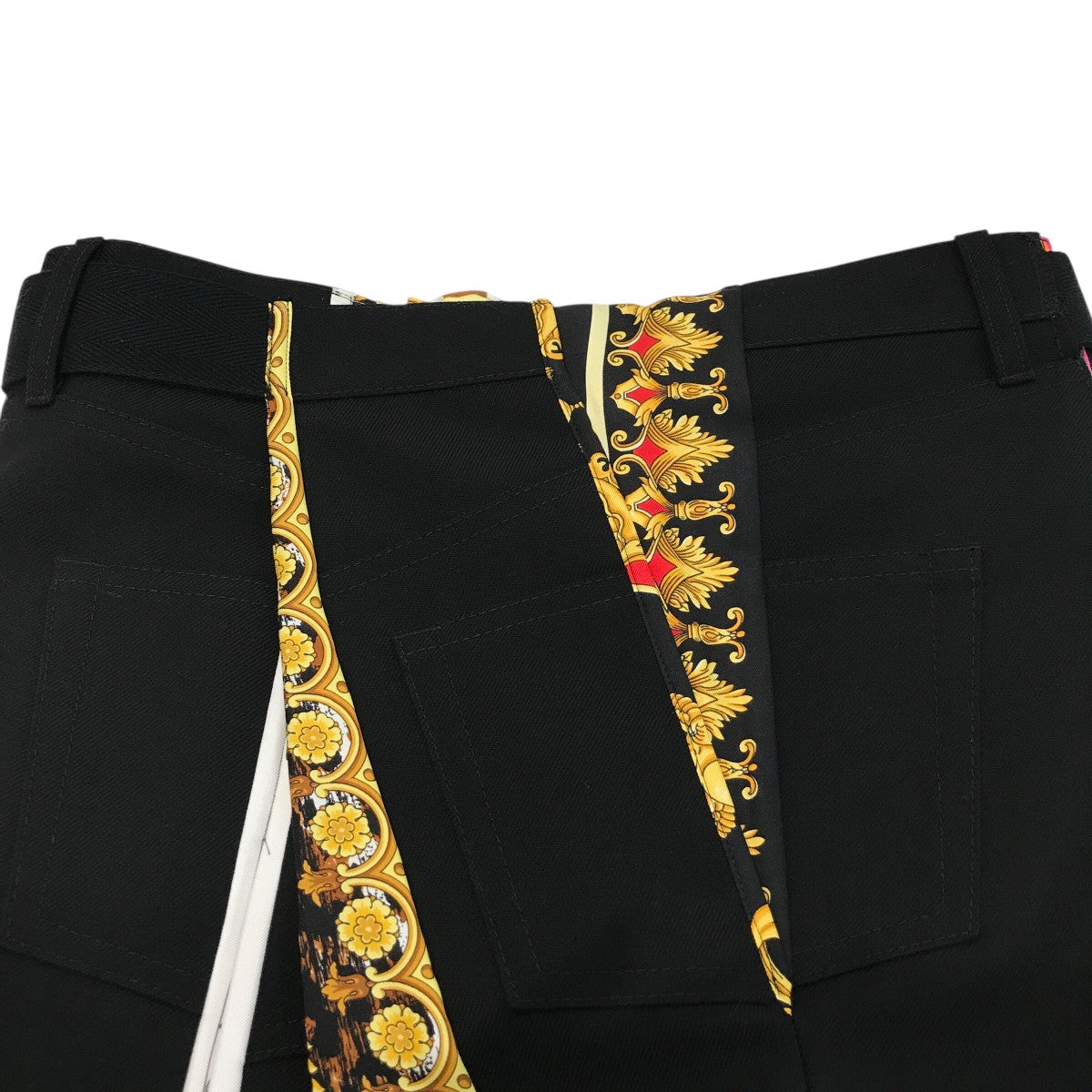 ヴェルサーチジュンヤワタナベ　スカート JUNYA WATANABE CDG×VERSACE スカーフ切替スカートJH S005 JH S005
