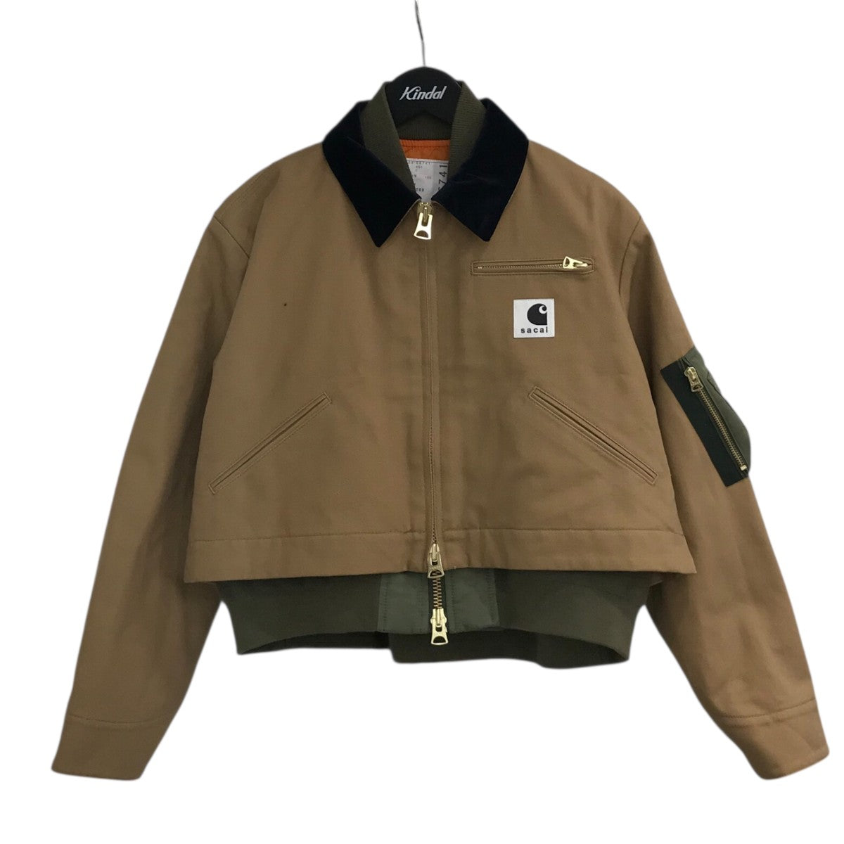 sacai×CARHARTT WIP 「Canvas MA-1 Jacket Detroit」レイヤード