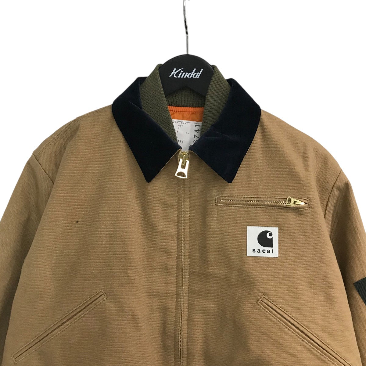 sacai×CARHARTT WIP 「Canvas MA-1 Jacket Detroit」レイヤード