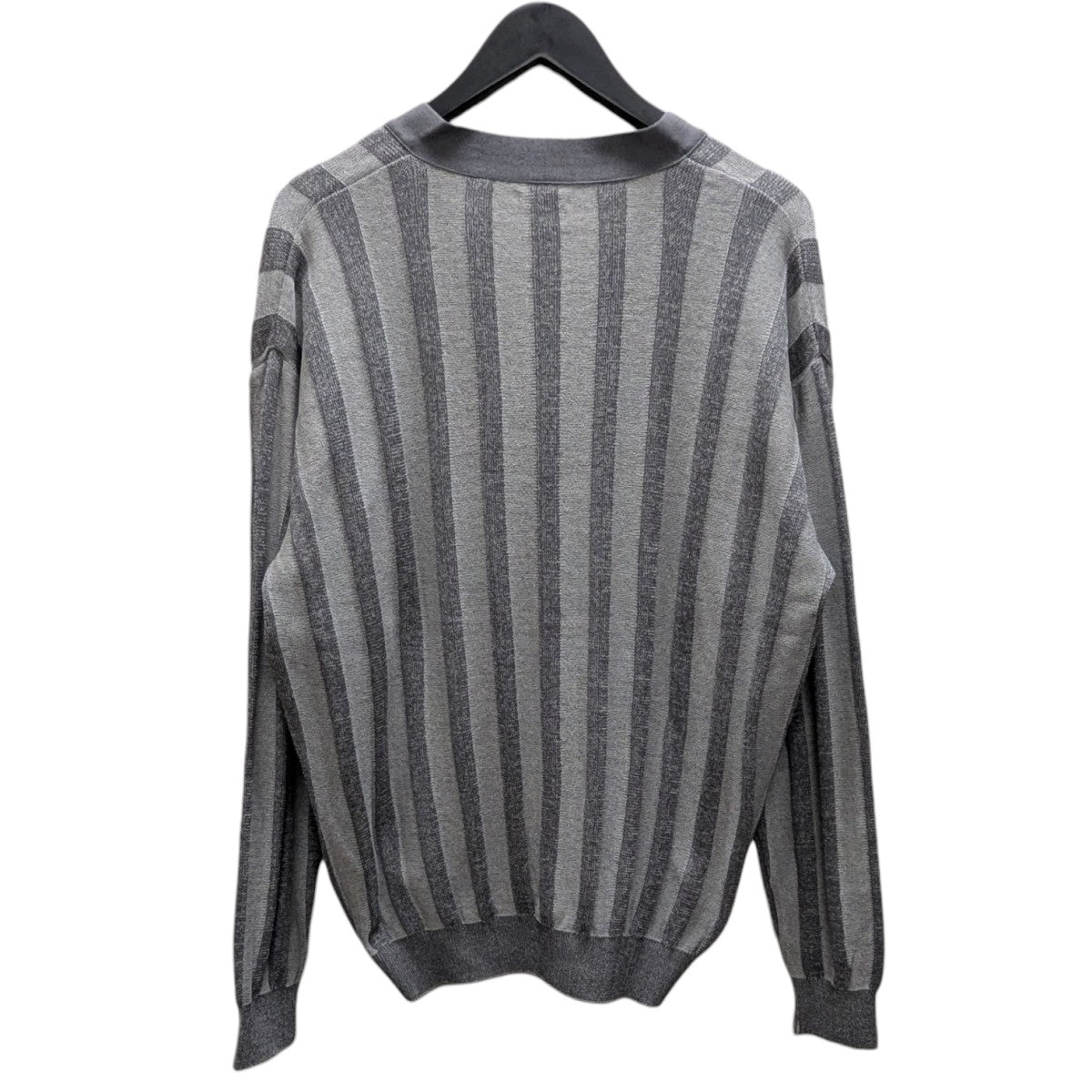 PLATED CARDIGAN ストライプカーディガン