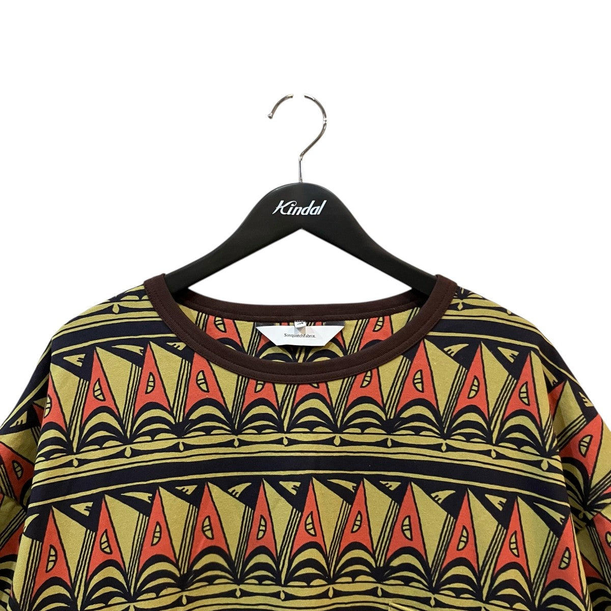 SASQUATCHfabrix． 「H S POCKET T-SHIRT PRIMITIVE BORDER」総柄Tシャツ25SS CST 002 古着・中古-3枚目のアイテム画像