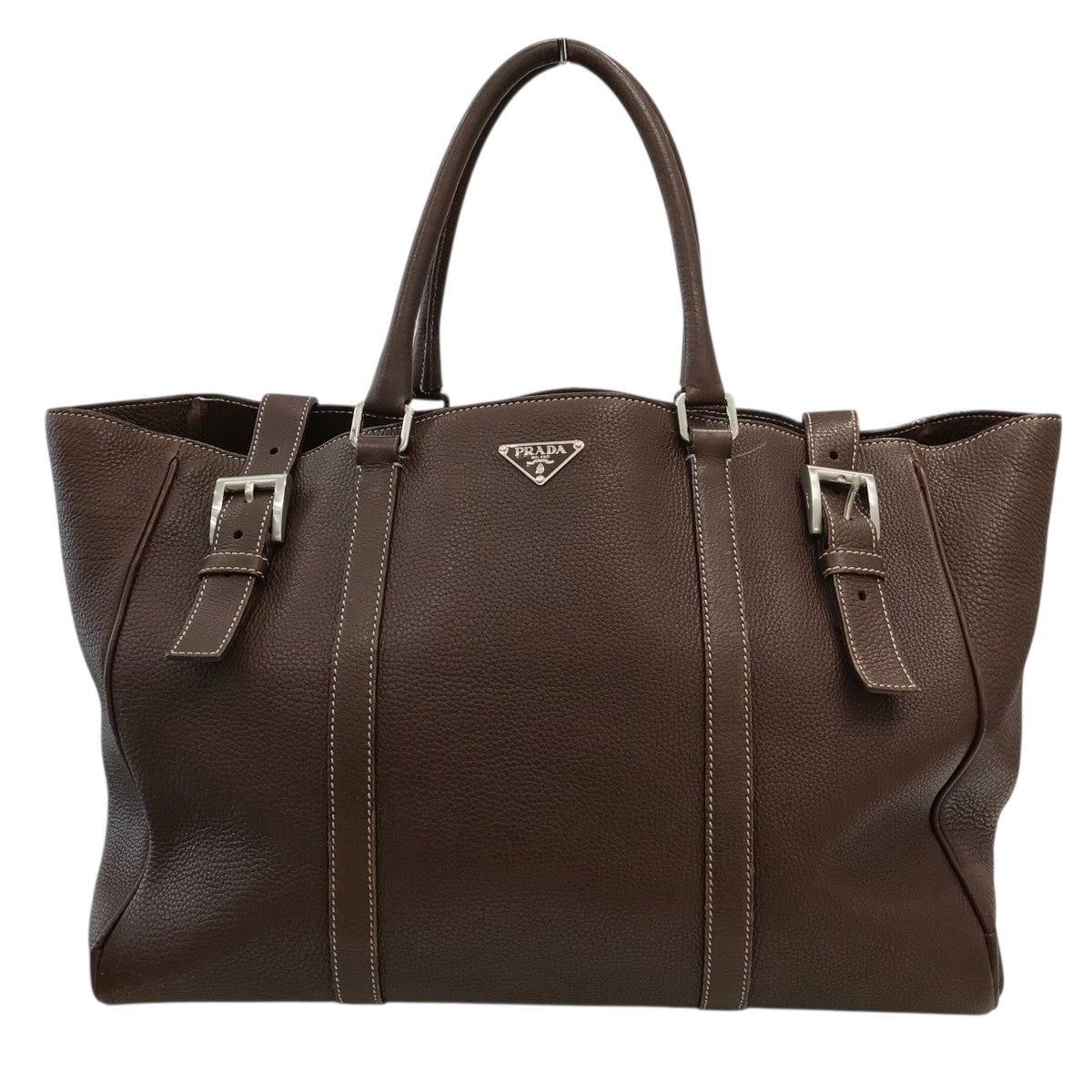 PRADA(プラダ) レザートートバッグ ブラウン｜【公式】カインドオル