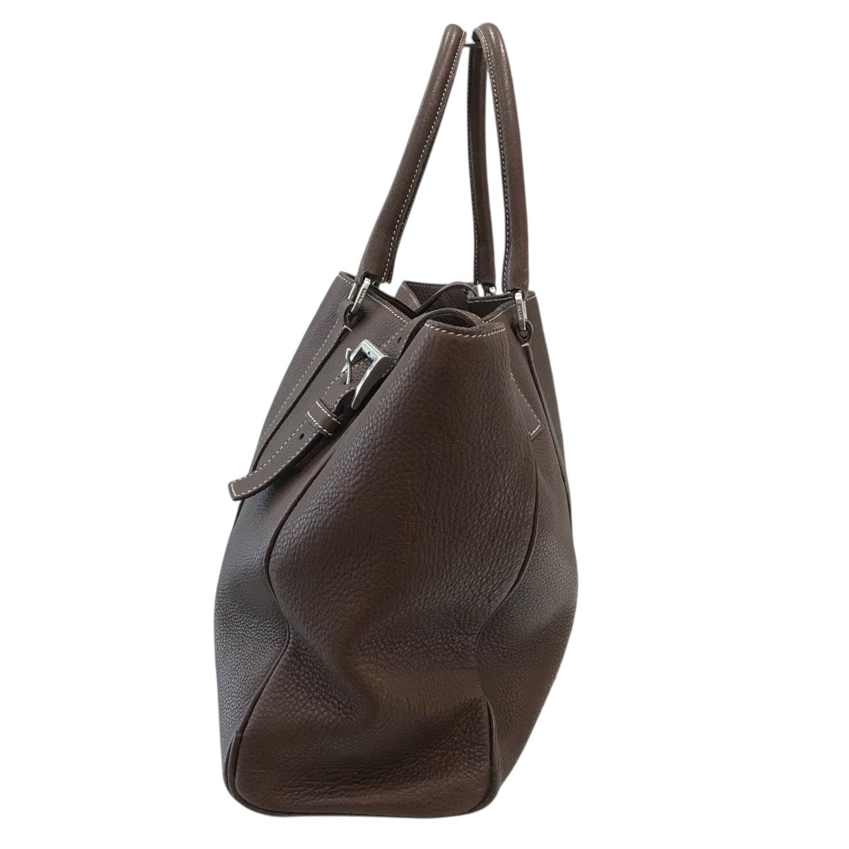 PRADA(プラダ) レザートートバッグ ブラウン｜【公式】カインドオル