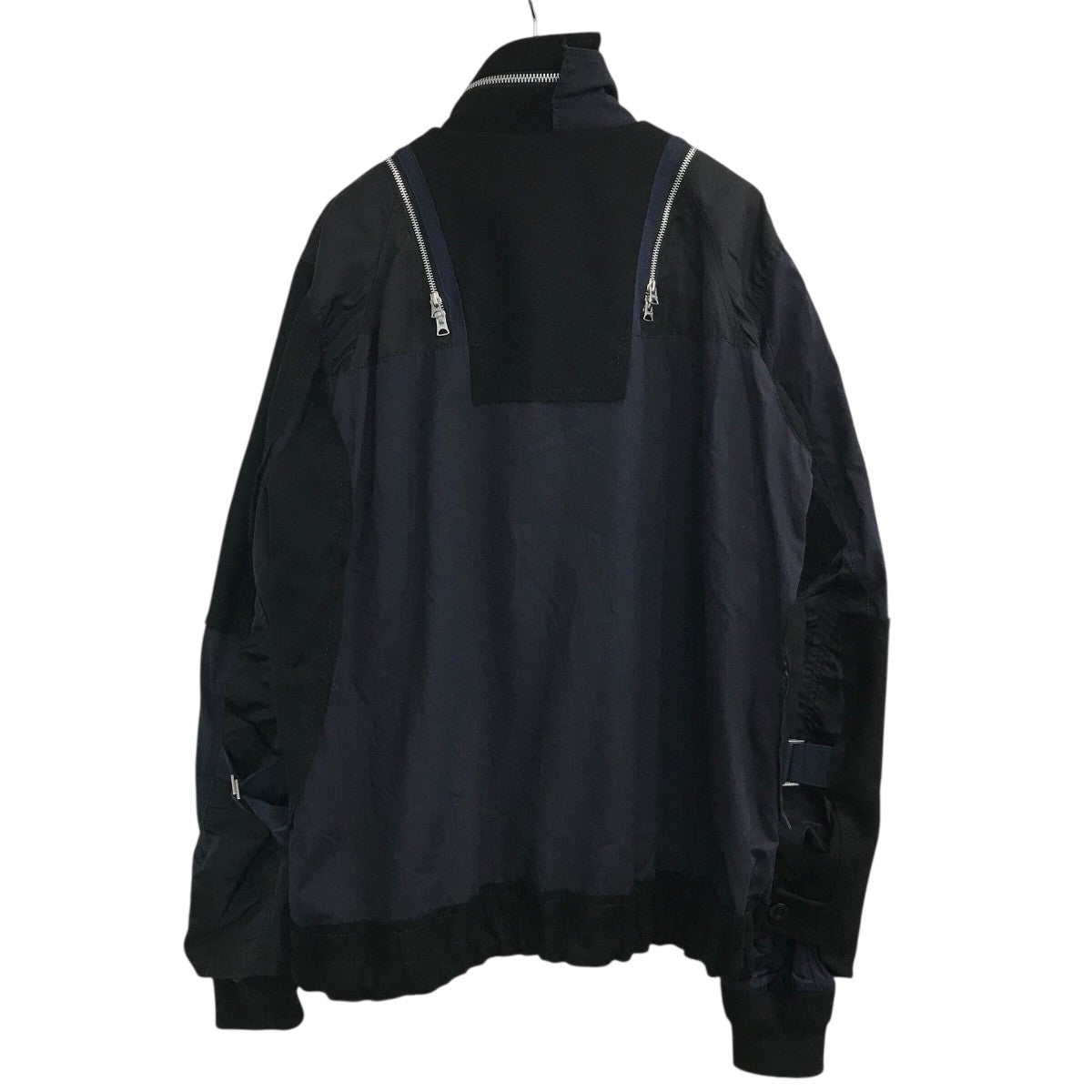 sacai(サカイ) 異素材切替ジップブルゾン18 01749M 18 01749M ブラック