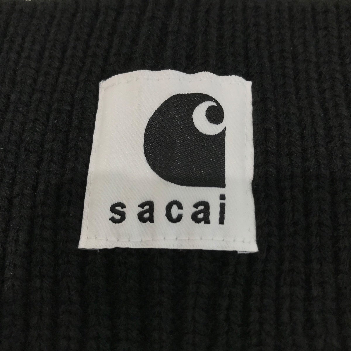 sacai×CarHartt ニット帽23 0558S 23 0558S ブラック サイズ -｜【公式