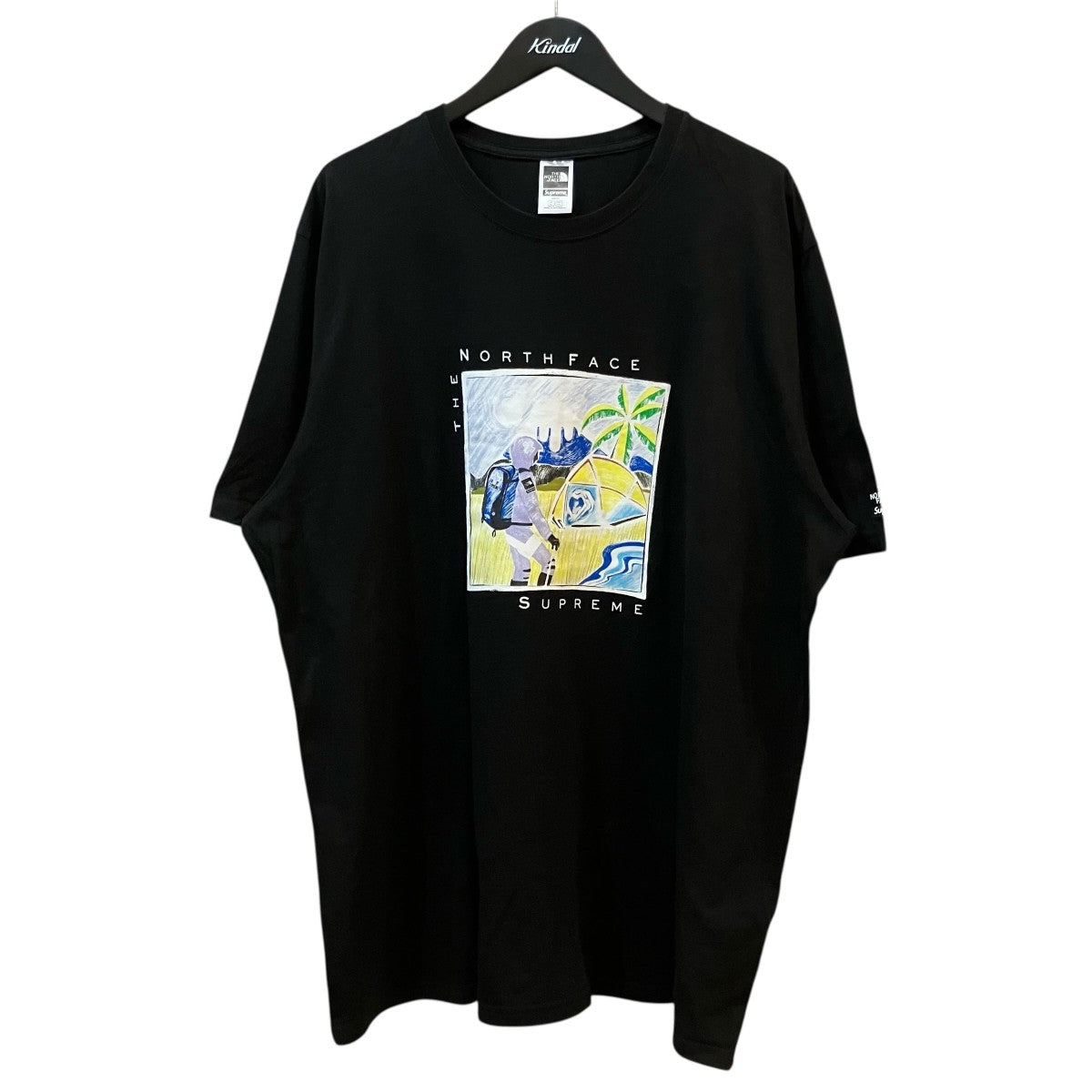 Supreme×THE NORTH FACE 22SS「Sketch Tee」プリントTシャツNT02203I 古着・中古-1枚目のアイテム画像