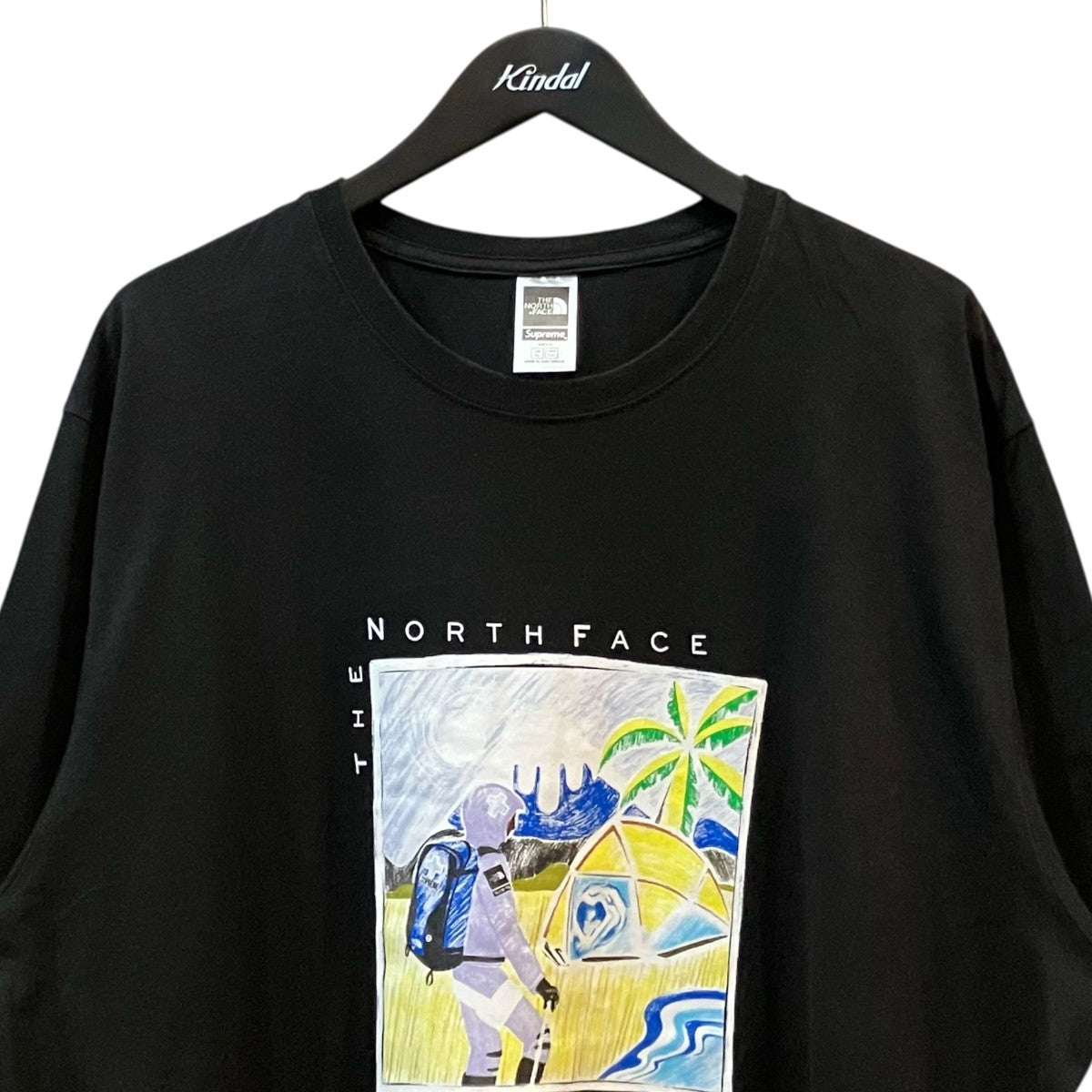Supreme×THE NORTH FACE 22SS「Sketch Tee」プリントTシャツNT02203I 古着・中古-3枚目のアイテム画像