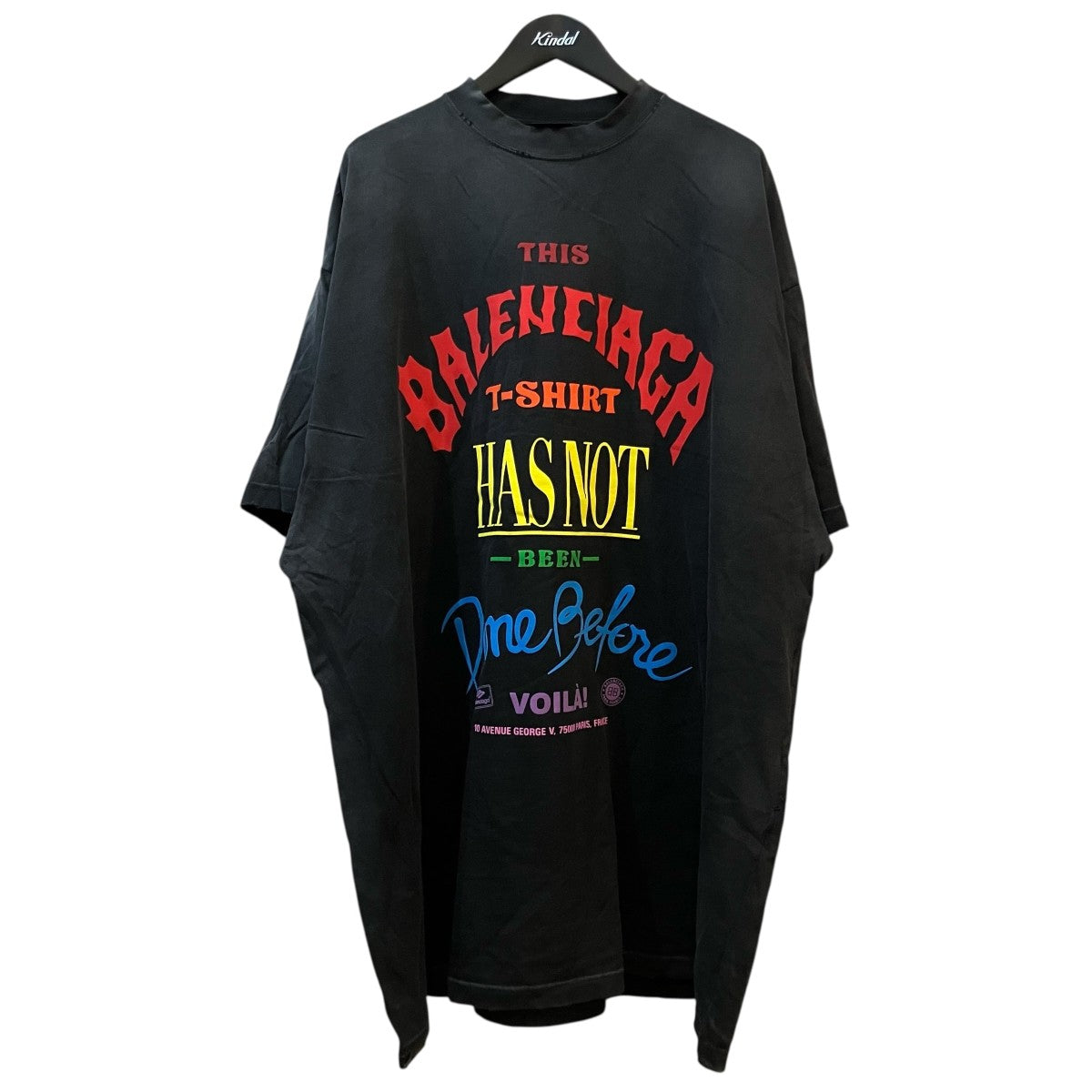 BALENCIAGA 24AWダメージ加工Tシャツ787349 古着・中古-1枚目のアイテム画像
