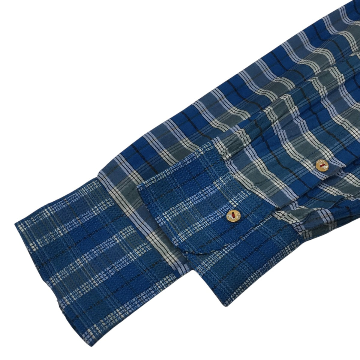 MAATEE＆SONS 「Ex． GUPTA KHADI C Si MADRAS CHECK」チェックシャツMTMU4303 0604 古着・中古-4枚目のアイテム画像