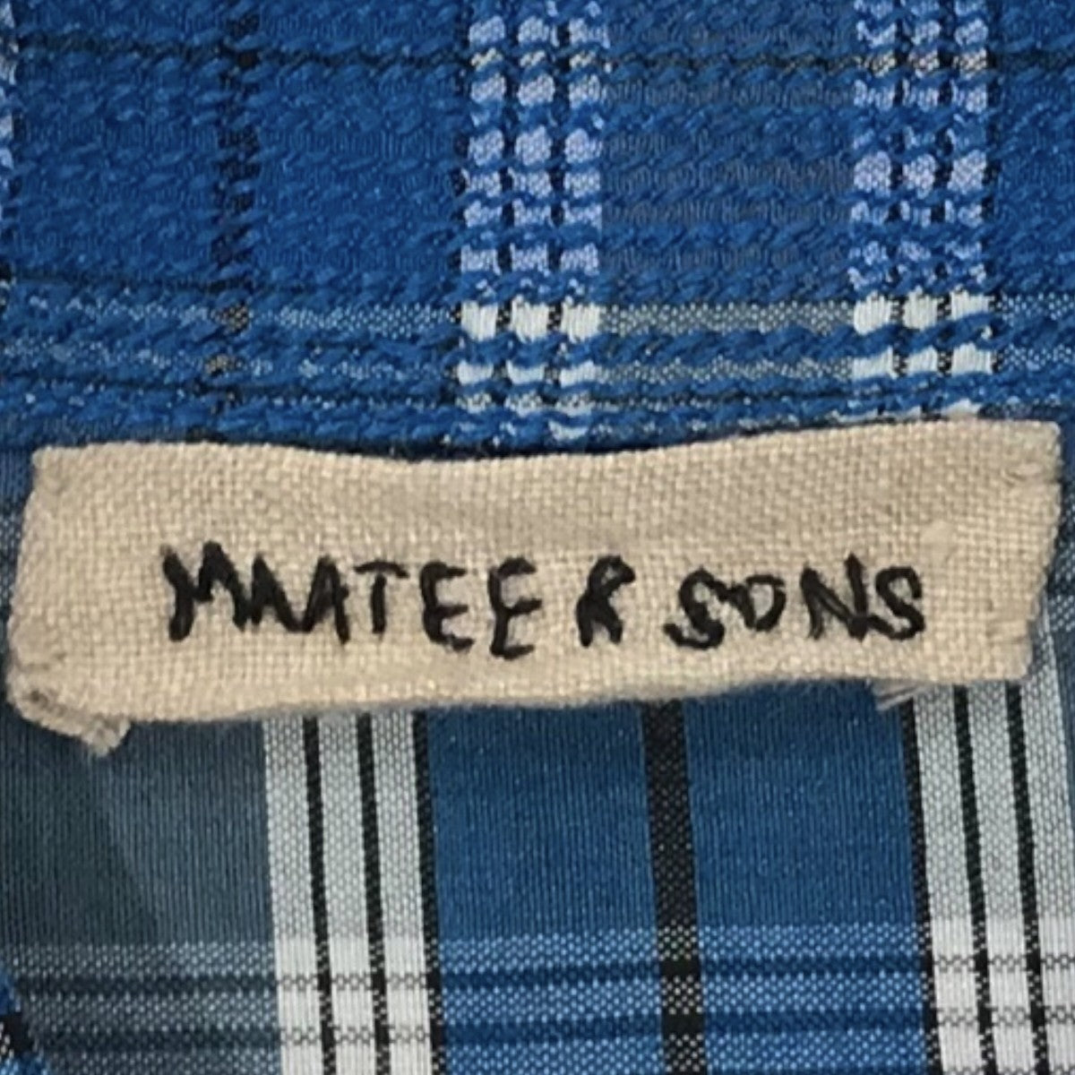 MAATEE＆SONS 「Ex． GUPTA KHADI C Si MADRAS CHECK」チェックシャツMTMU4303 0604 古着・中古-5枚目のアイテム画像
