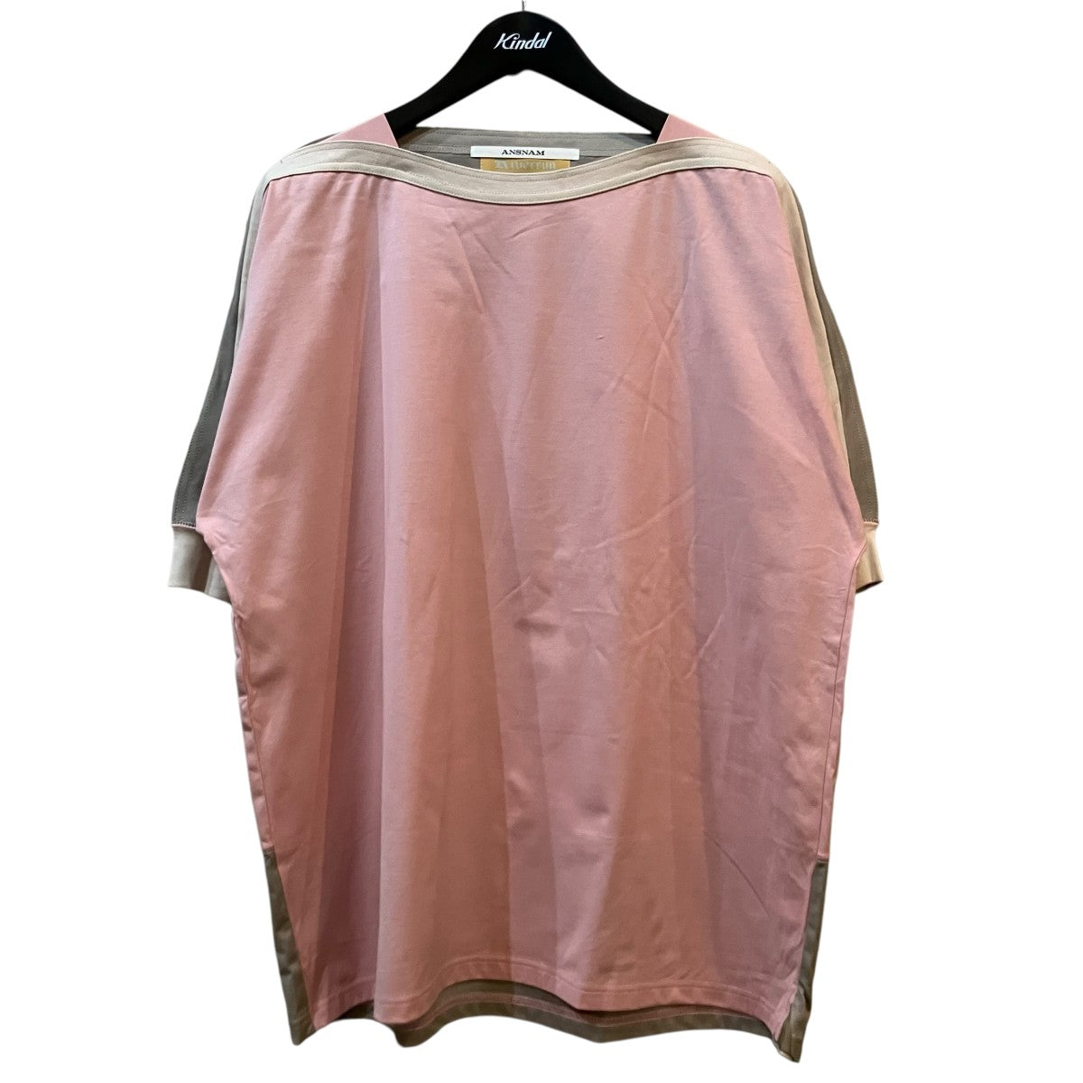 ANSNAM 「riverrun boat neck t shirt」ボートネックTシャツ 古着・中古-1枚目のアイテム画像