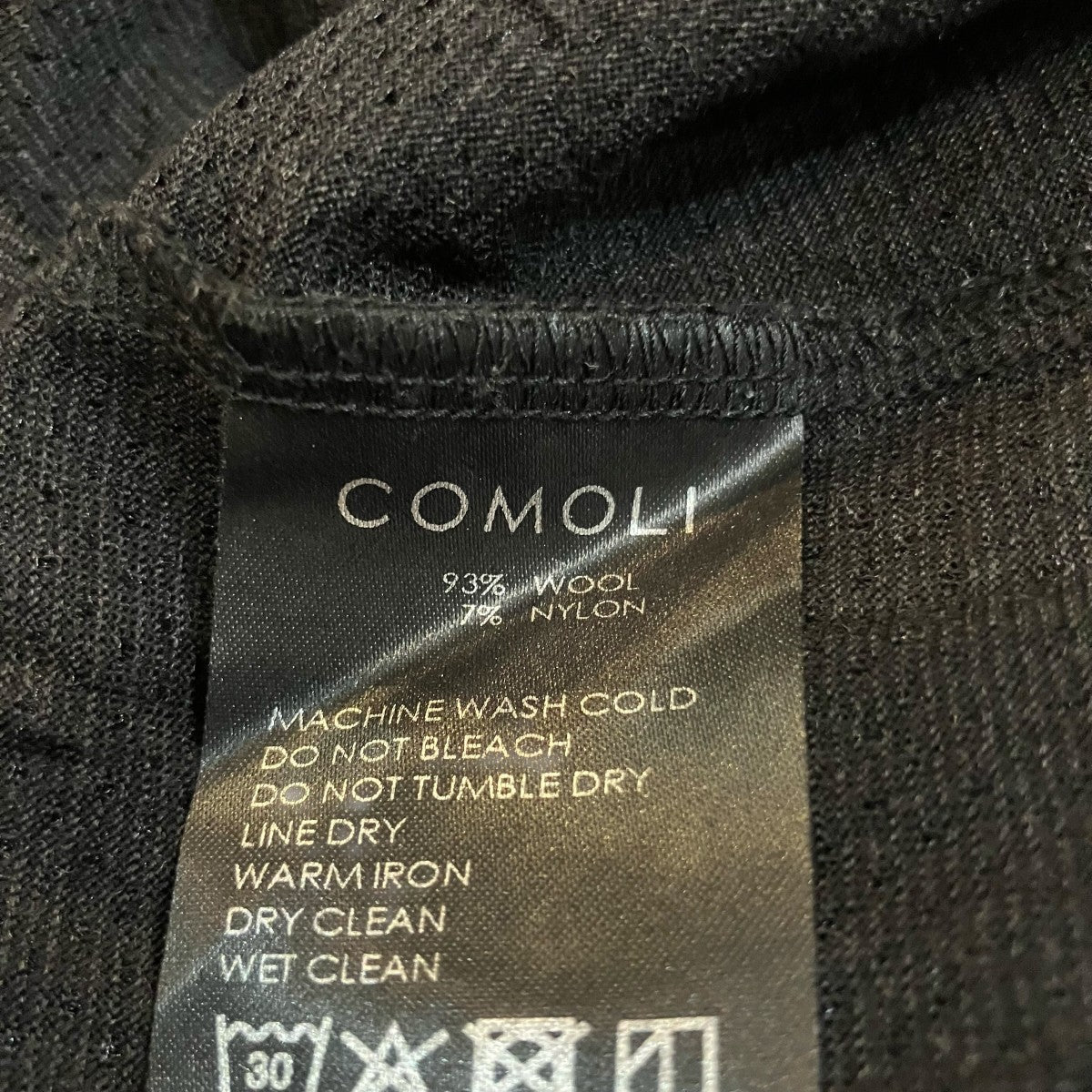 COMOLI ウールメッシュ ノースリーブ TシャツB01 05033 古着・中古-6枚目のアイテム画像