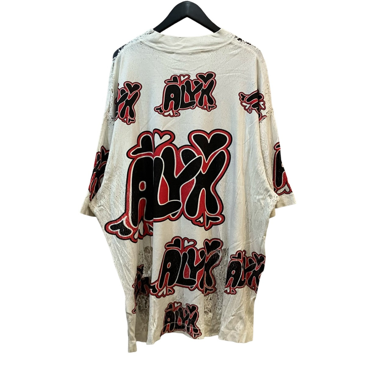 1017 ALYX 9SM ダメージ加工プリントTシャツ 古着・中古-2枚目のアイテム画像