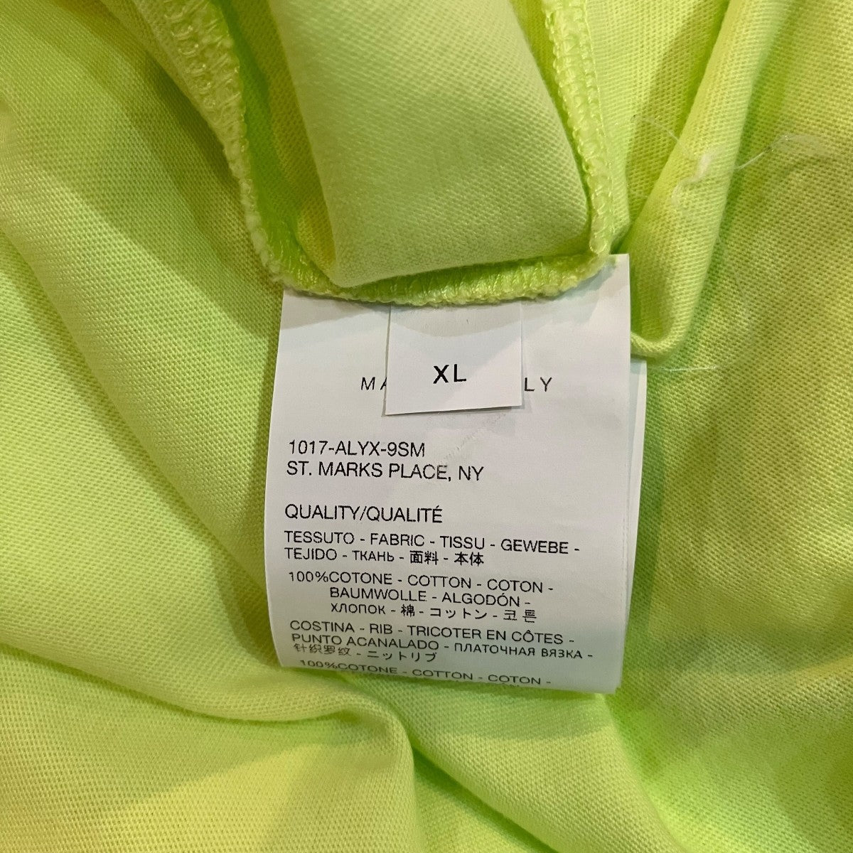 1017 ALYX 9SM プリントTシャツ 古着・中古-6枚目のアイテム画像