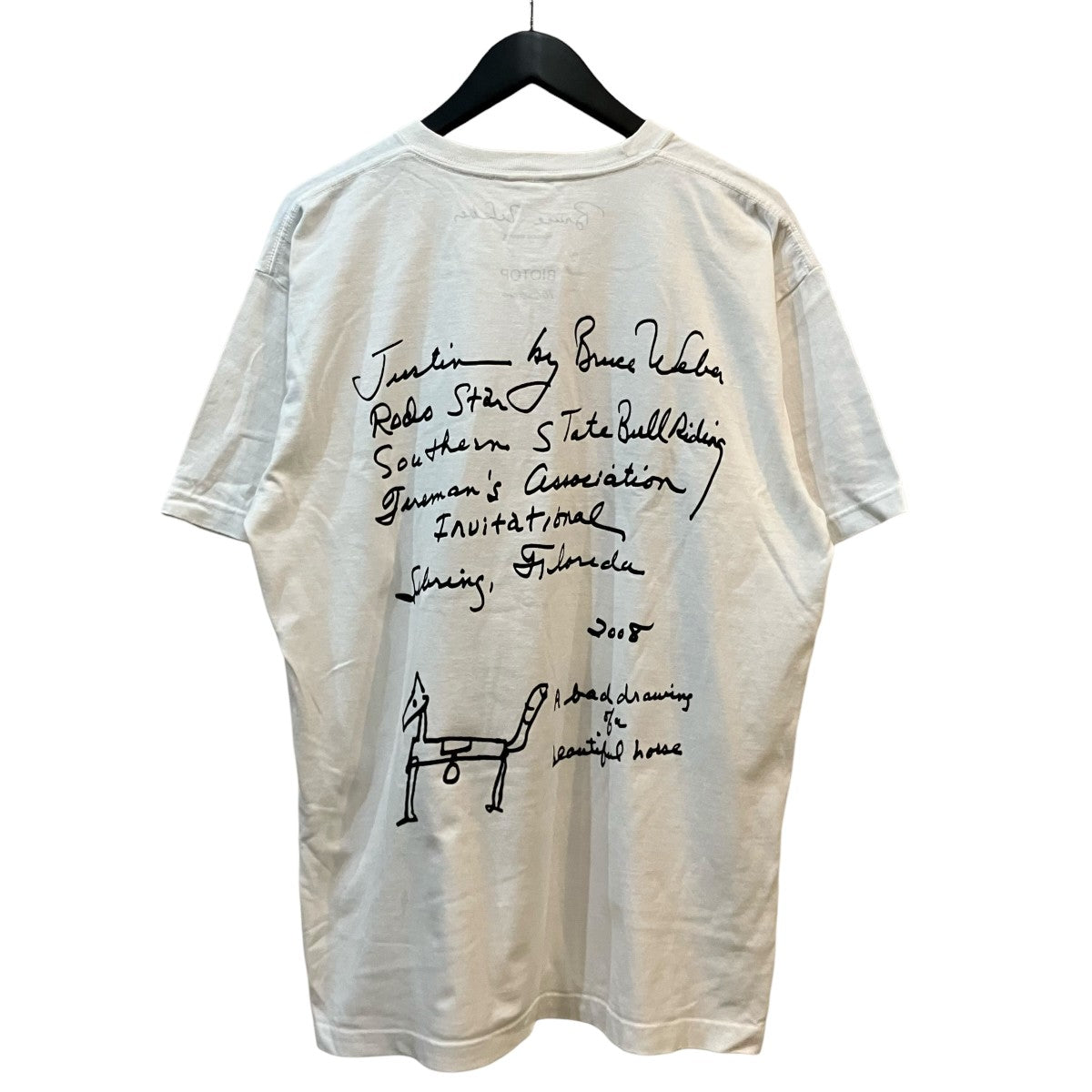 BIOTOP×Bruce Weber プリントTシャツ ホワイト サイズ XL｜【公式