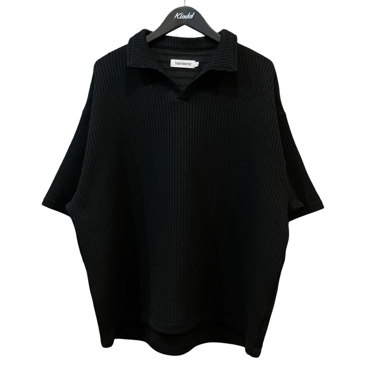 TIGHTBOOTH PRODUCTION 「MYSTERY GAUGE OPEN POLO」ニットポロシャツ 古着・中古-1枚目のアイテム画像
