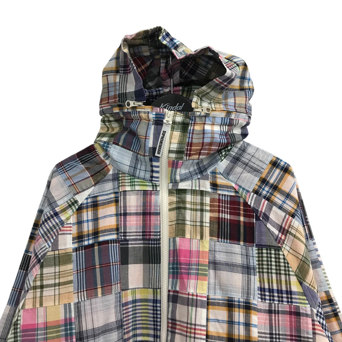Supreme×GOODENOUGH 25SS「Patchwork Madras Hooded Jacket」パッチワークマドラスフーデッドジャケット 古着・中古-3枚目のアイテム画像