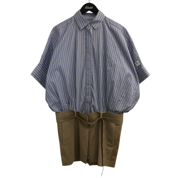 sacai×THOMAS MASON ドッキングシャツワンピース23 06525 23 06525