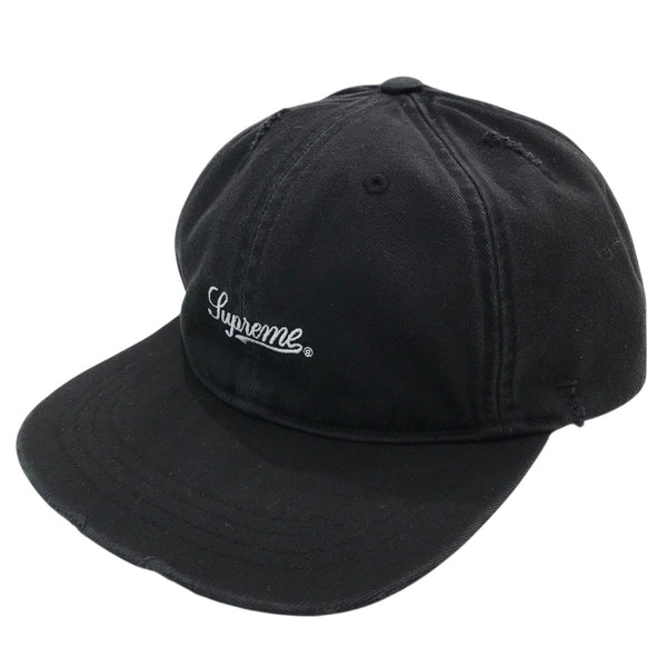 Supreme(シュプリーム) 25AW「Distressed Script 6-Panel」キャップ