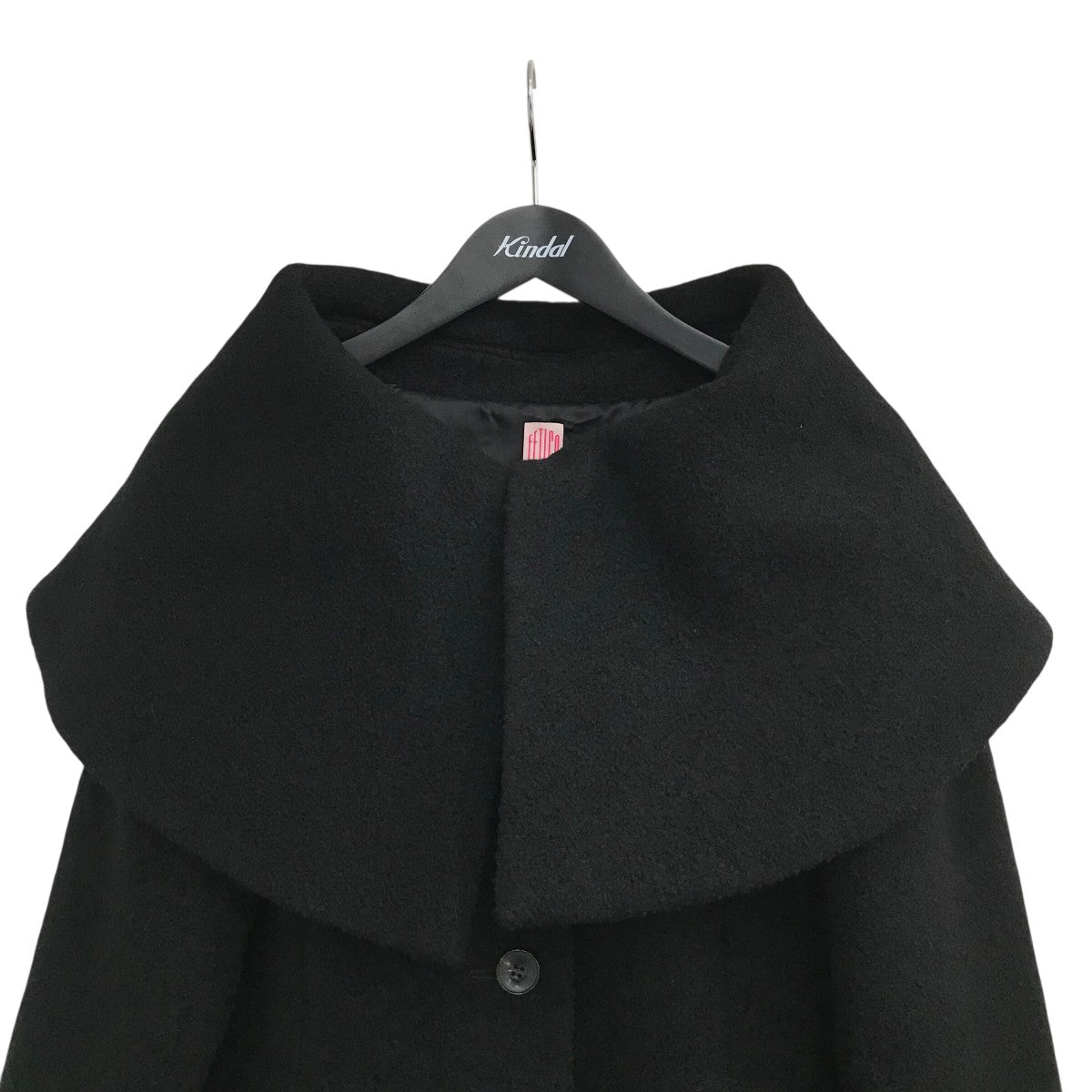 25AW「BOUCLE WOOL CAPE COAT」バックルウールケープコートFTC254 0304