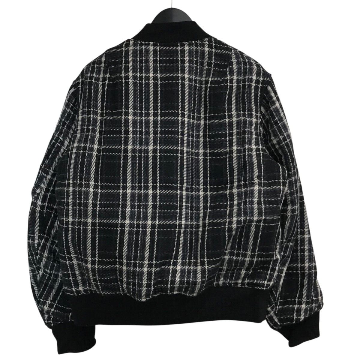 25AW「flannel flight jacket．」チェック柄MA-1ジャケットsj 0035AW25