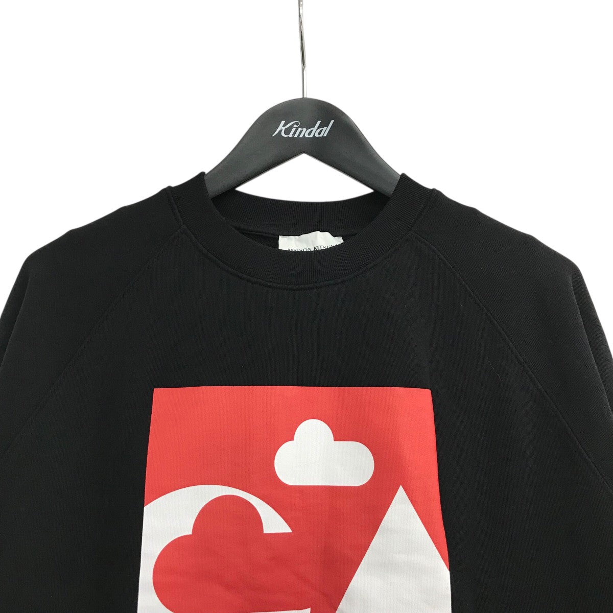 MAISON KITSUNE 「Anthony Black Burrill Logo Sweatshirt」プリントスウェットIM00331KM0001 古着・中古-3枚目のアイテム画像