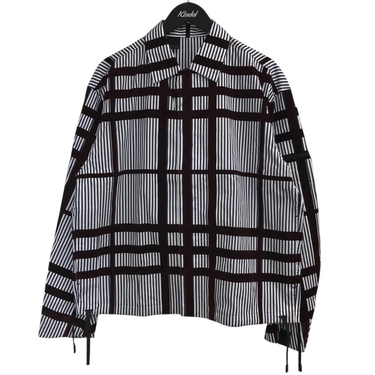 25AW「SHIRT BLOUSON」ベロアテープストライプシャツブルゾン2252 SH25 019