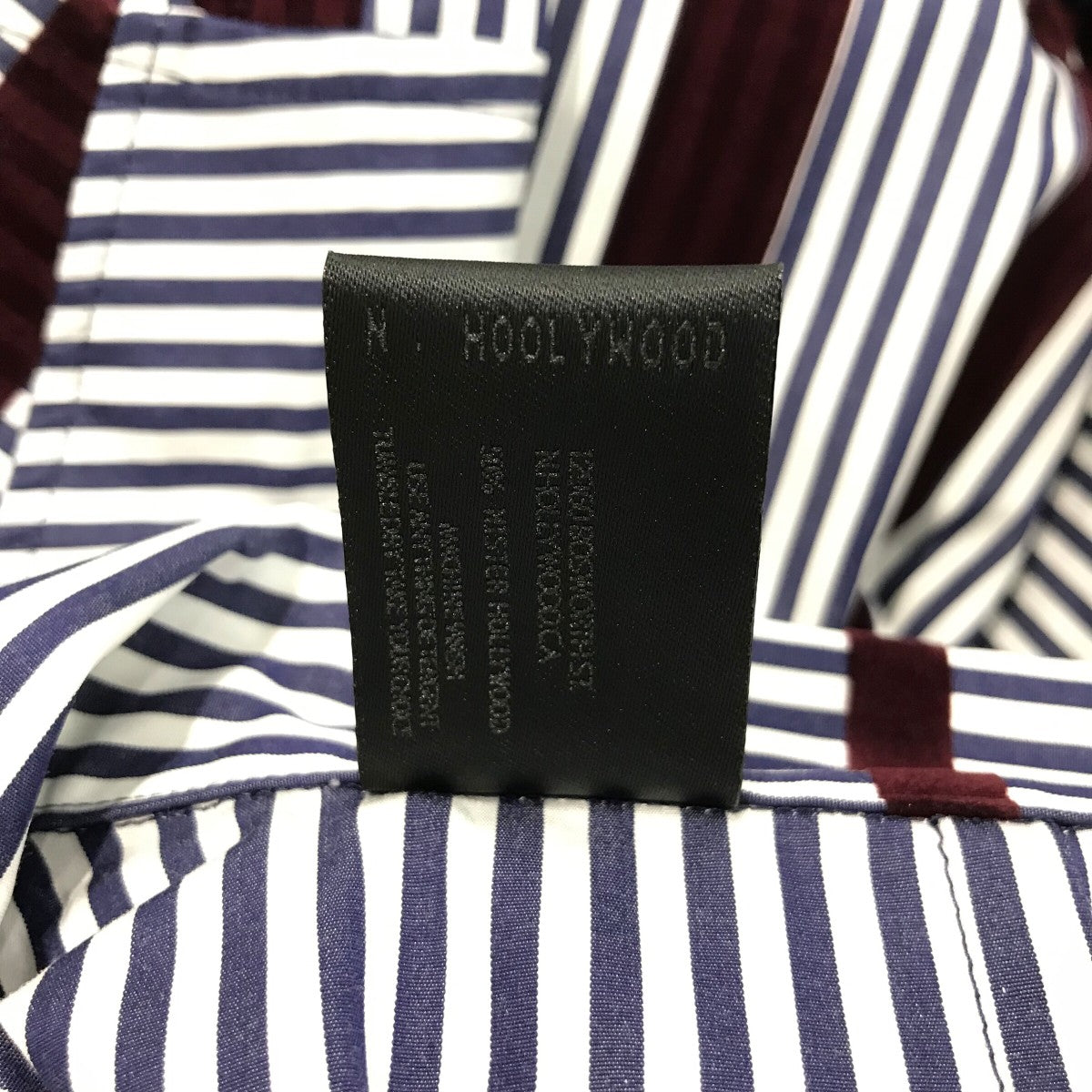 25AW「SHIRT BLOUSON」ベロアテープストライプシャツブルゾン2252 SH25 019