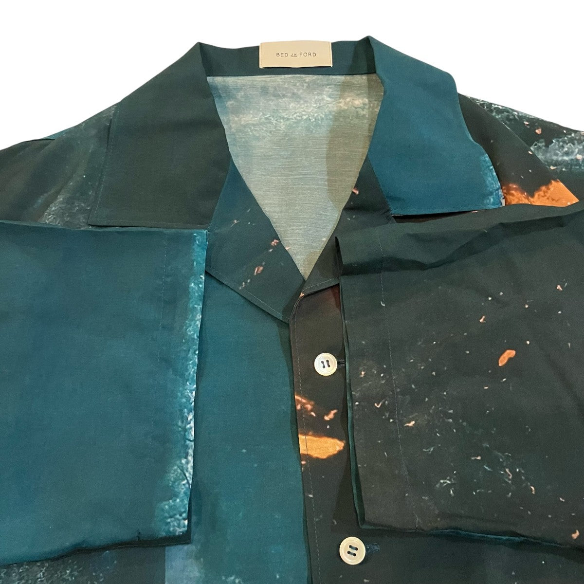 BED J．W． FORD(ベッドフォード) Open collar half sleeve IWAMOTO