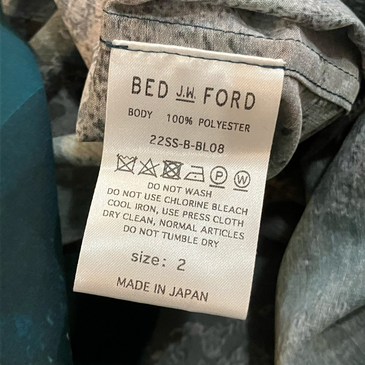 BED J．W． FORD Open collar half sleeve IWAMOTO blouse グラフィックオープンカラー半袖シャツ 古着・中古-5枚目のアイテム画像
