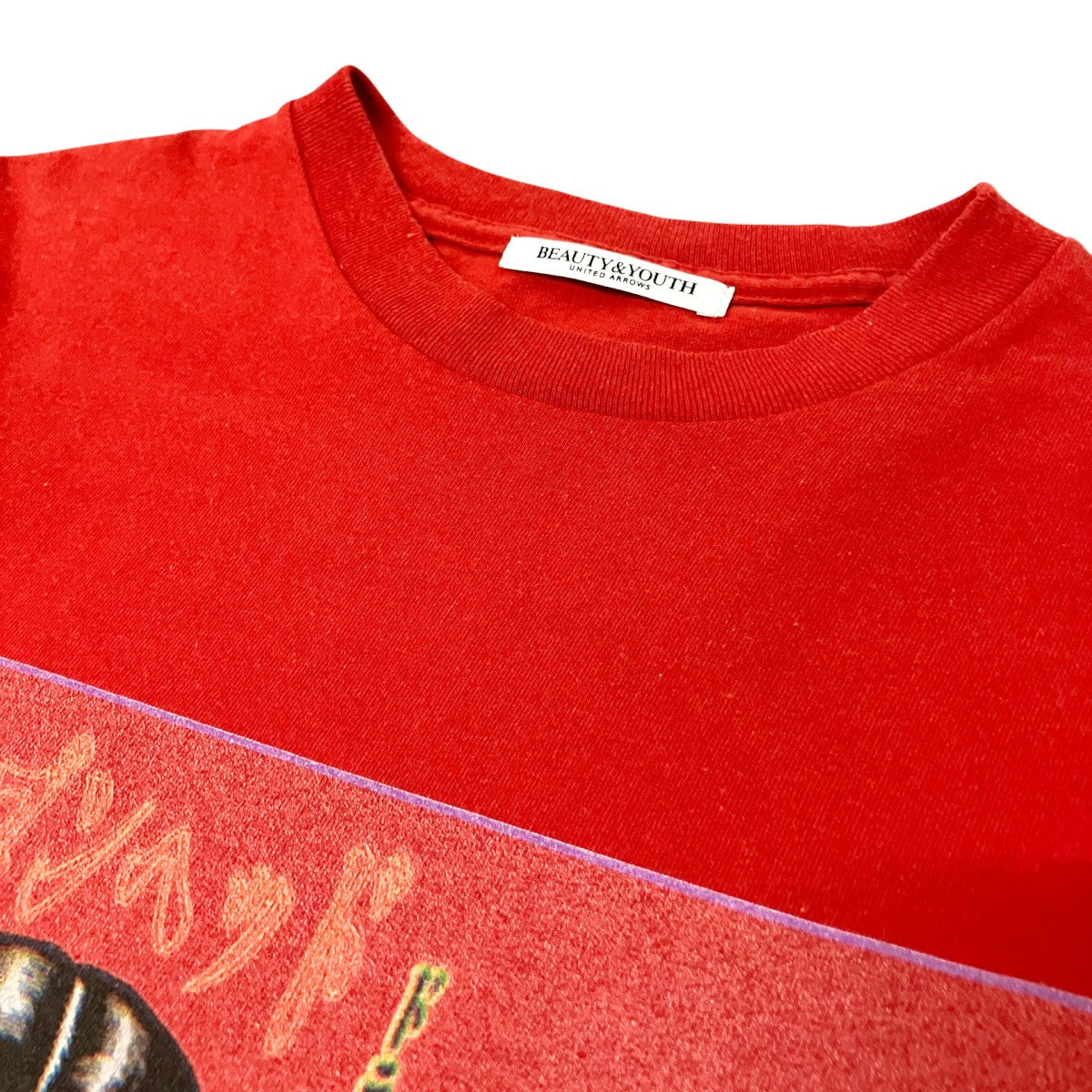 BEAUTY＆YOUTH ドラゴンヘッドプリントTシャツ 古着・中古-3枚目のアイテム画像