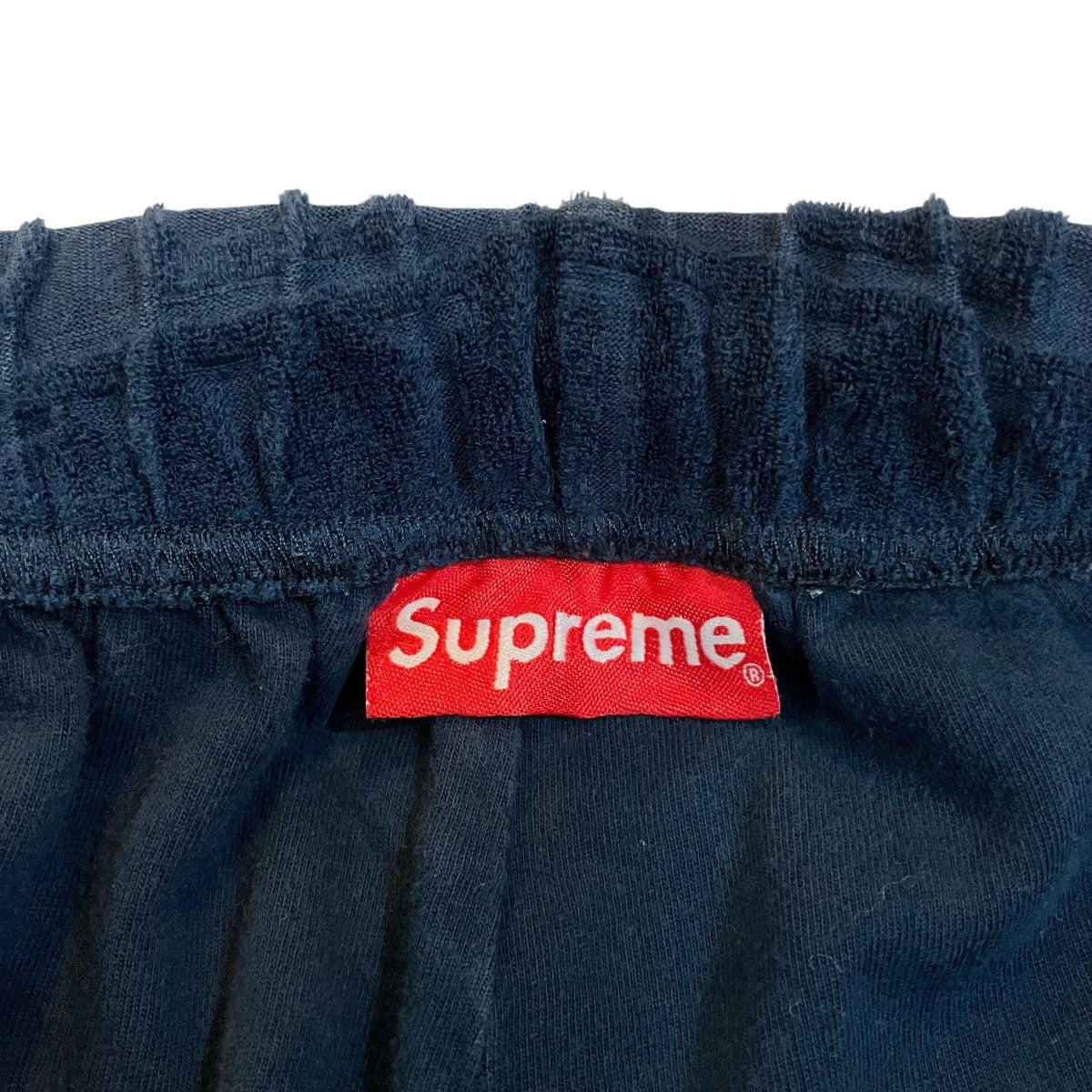 Supreme(シュプリーム) 17SS「Logo Stripe Terry Short」ハーフパンツ