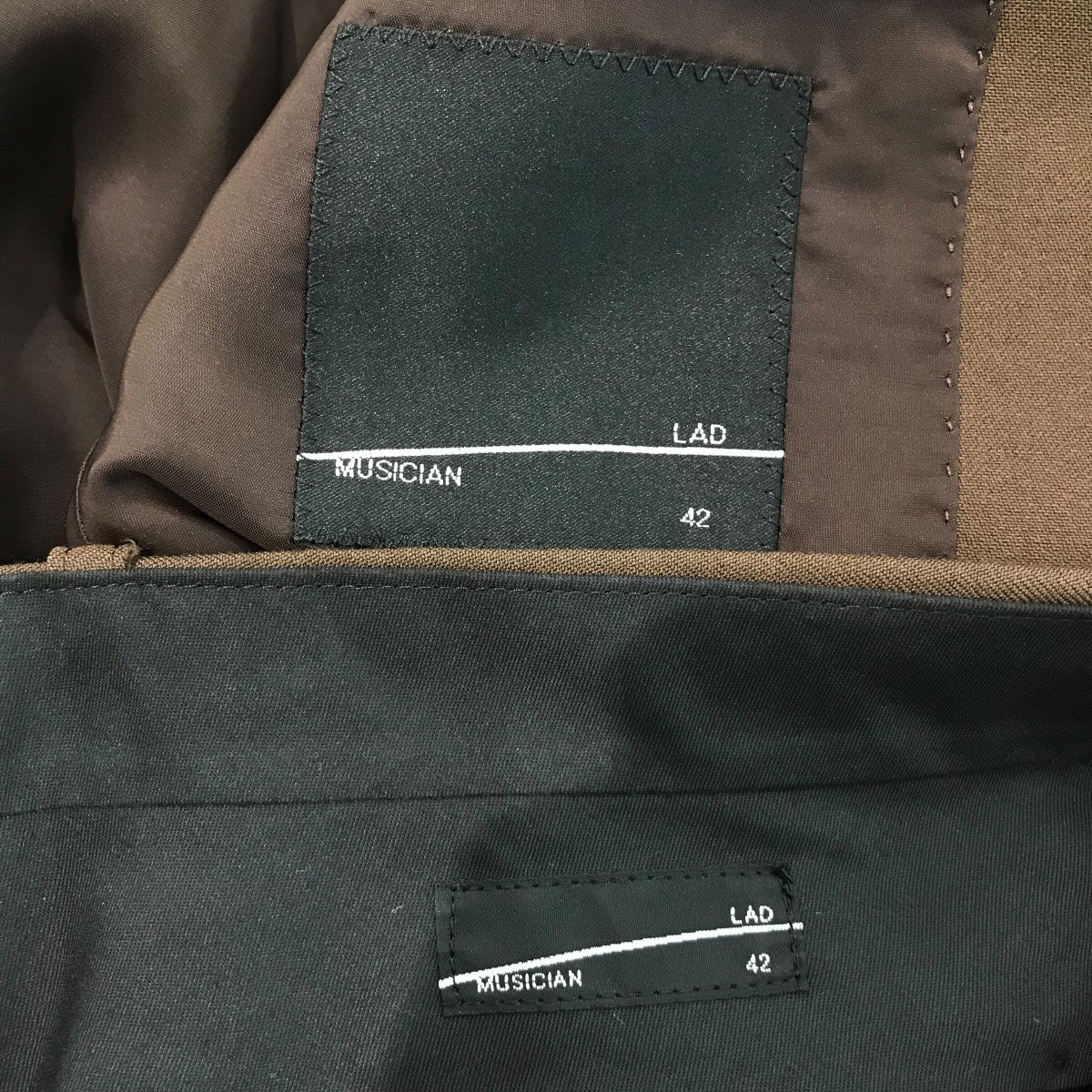 「SHAPE JACKET  SLIM FLARE SLACKS」セットアップスーツ2123 305/2123 553