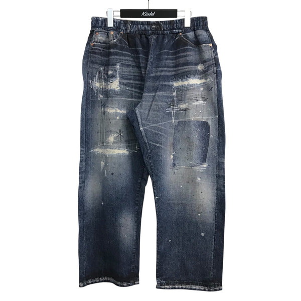 SAPEur(サプール) 「Lot．5550XX SWEAT PANTS」デニム転写スウェット