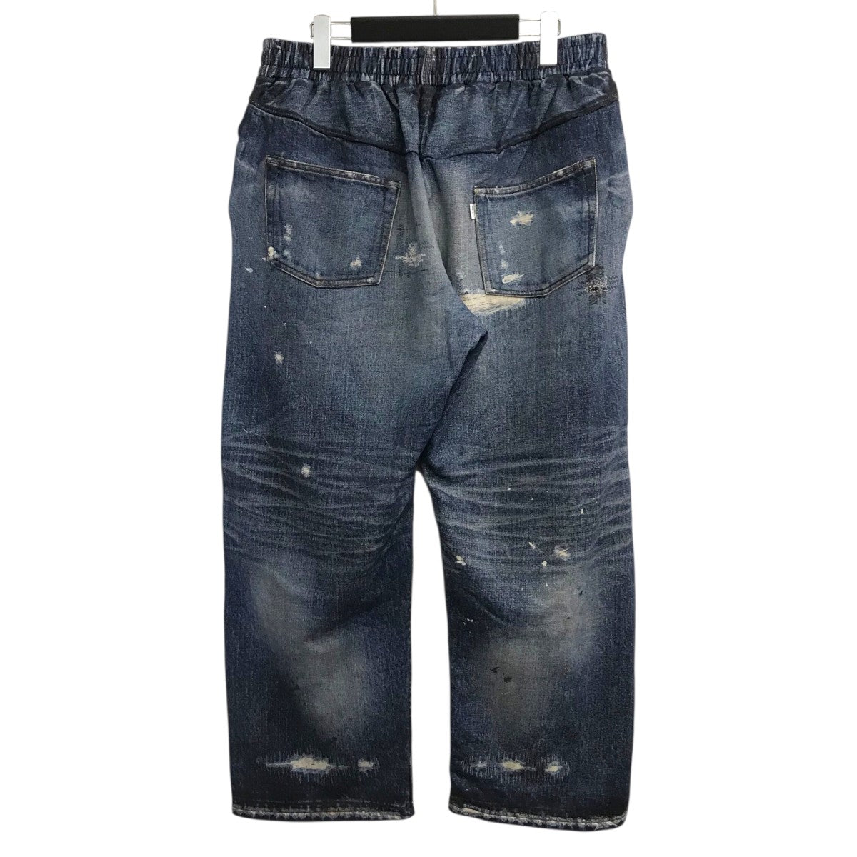 SAPEur サプール Lot.5550XX 転写 スウェットパンツ　BLACK SAPEur(サプール) 「Lot．5550XX SWEAT PANTS」デニム転写スウェット