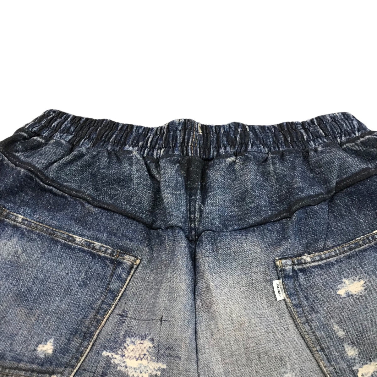 Sapeur lot.5550XXデニム転写スウェットパンツ SAPEur(サプール) 「Lot．5550XX SWEAT PANTS」デニム転写スウェット