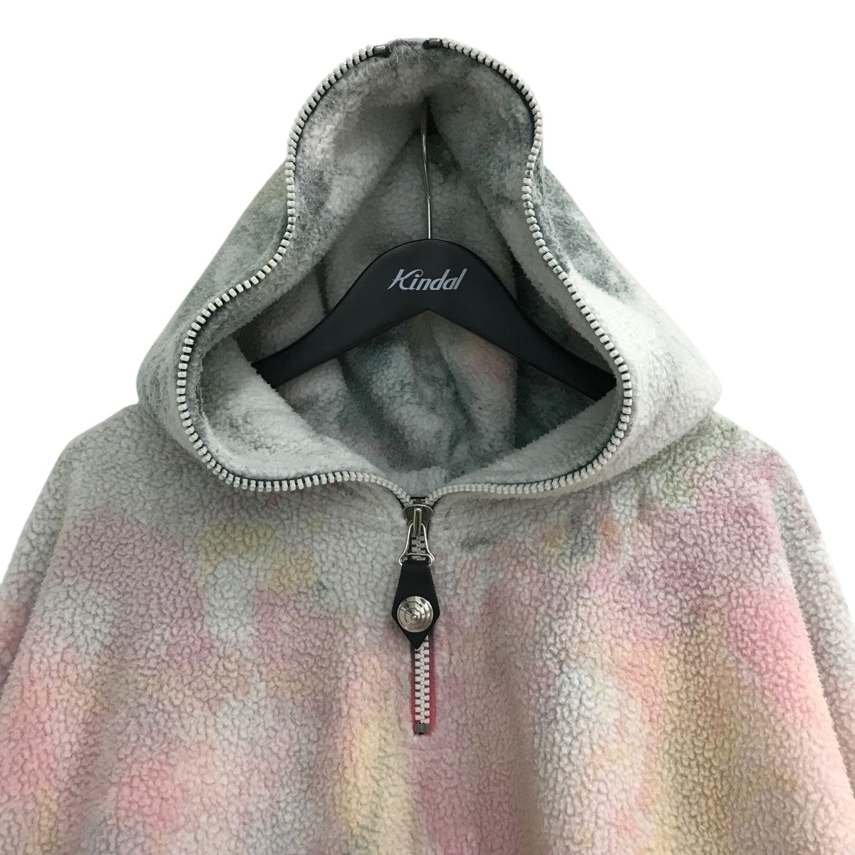 ハーフジップフーデッドフリースジャケットWD TH3 21 589 U GY