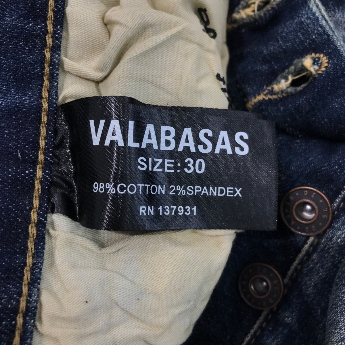 VALABASAS(ヴァラバサス) 「PINNACLE STACKED DENIM」カーゴポケット